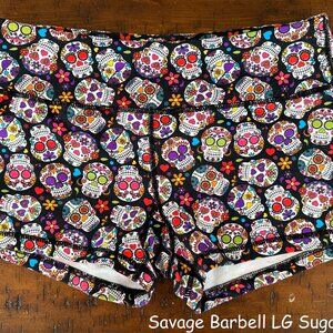 Savage Barbell Sugar Skull 3" Shorts